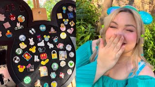 Pin Hunting in Animal Kingdom | Pin Board Trading and New Hidden Mickey Mystery Bags!