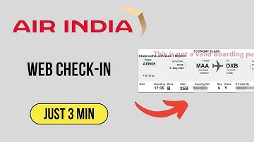 How To Web Check In Air India | Air India Web Check In Process Online | International | Tamil