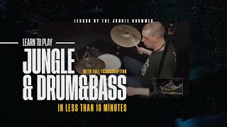 Free Drum Lesson : Learn to play Jungle/Drum&Bass in less than 10 minutes (with full transcription)