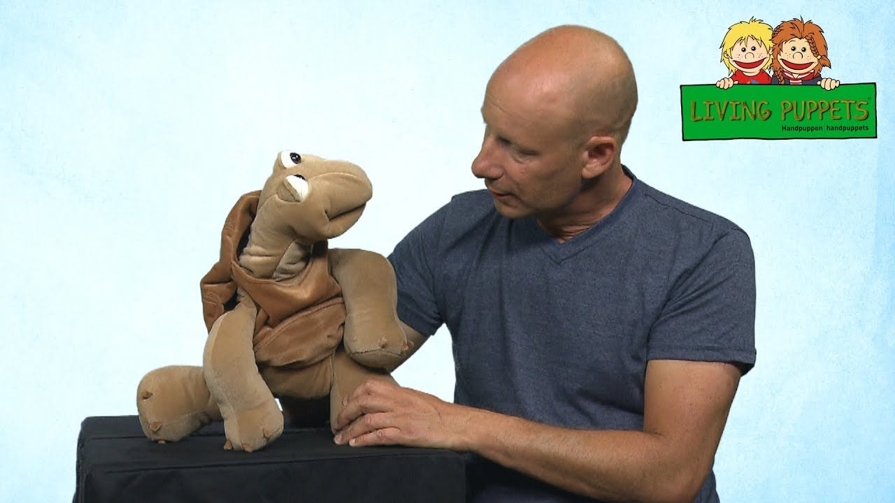 Schildkröte Sammy - Living Puppets Handpuppen mit Bauchredner Benjamin