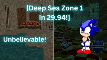 SRB2: Deep Sea Zone 1 Sonic in 29.94! [V. 2.2.10]
