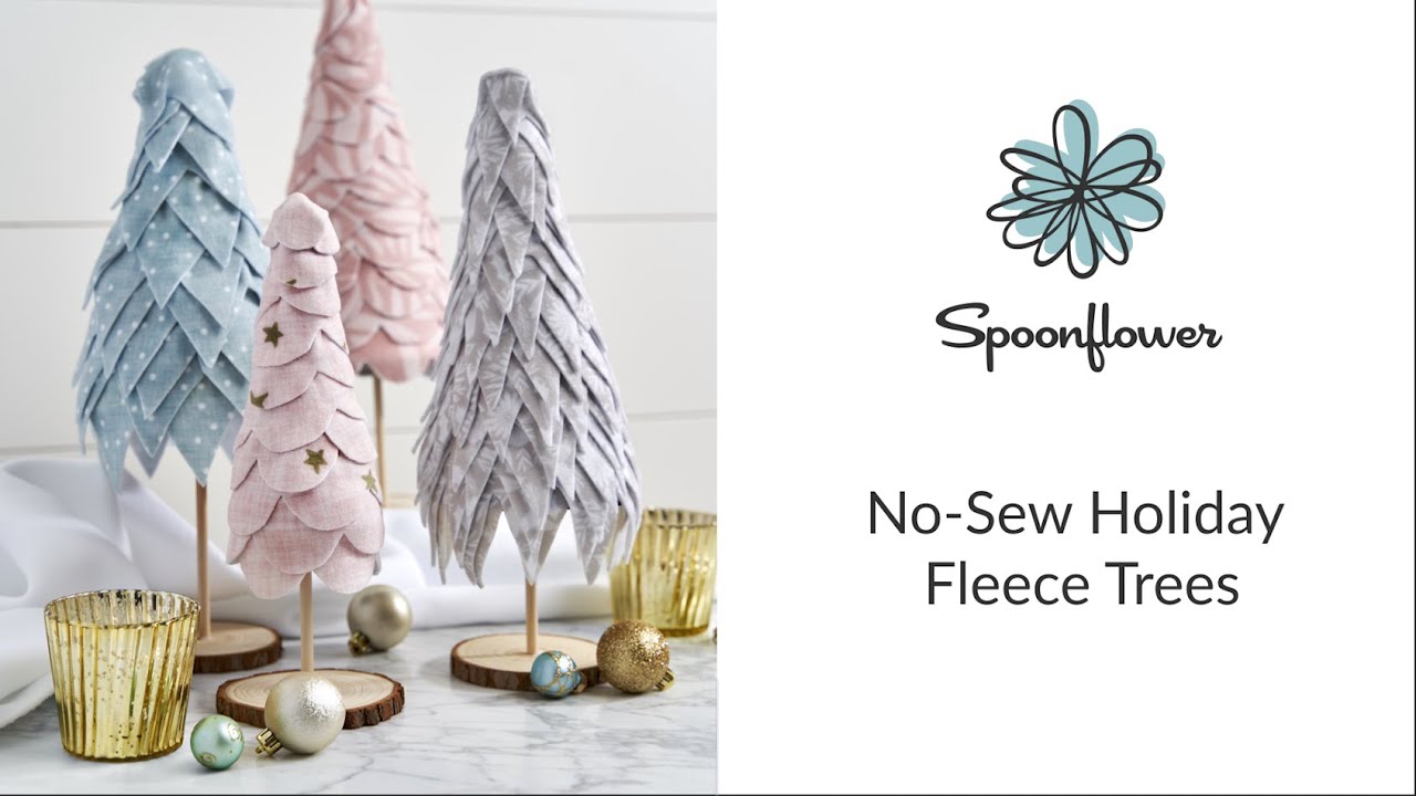 Holiday DIY: No-Sew Fleece Trees