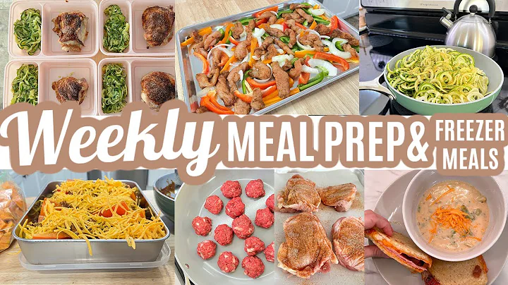 EASY WEEKLY MEAL PREP RECIPES COOK WITH ME LARGE F...