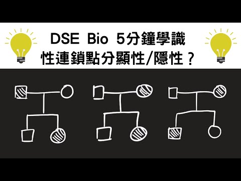 ［三屆Bio 5**］5分鐘學識點分性連鎖顯性／隱性 - DSE Bio必學