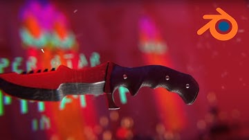 Petta Motion Poster Knife Making Workflow in Blender | Arun SV