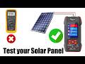 How to Test a Solar Panel