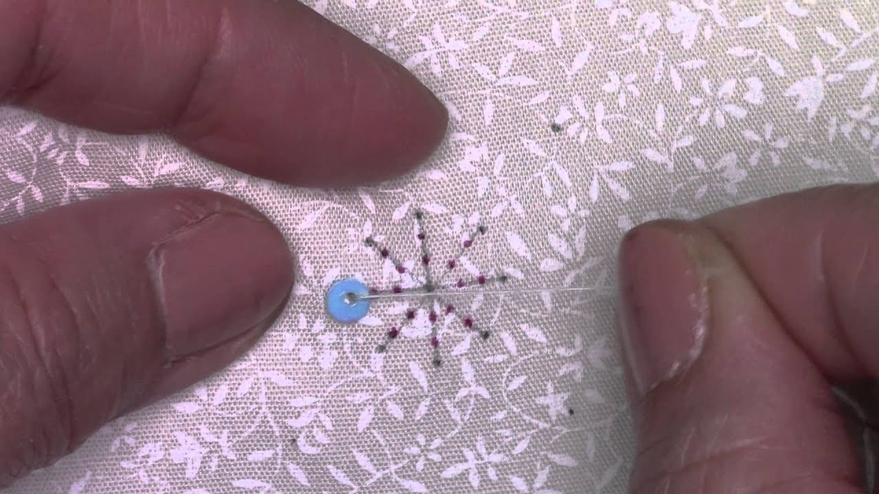 ビーズ刺繍初級 第7回 フラット型スパンコールの花を作りましょう Youtube