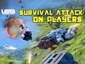 Survival Outpost Attack On Players Base - Space Engineers