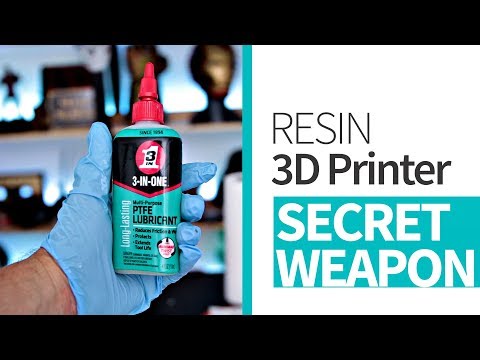 Get more successful Resin 3D Prints with this trick - 3-In-One PTFE