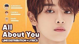 NCT U - All About You (Line Distribution   Lyrics Karaoke) PATREON REQUESTED