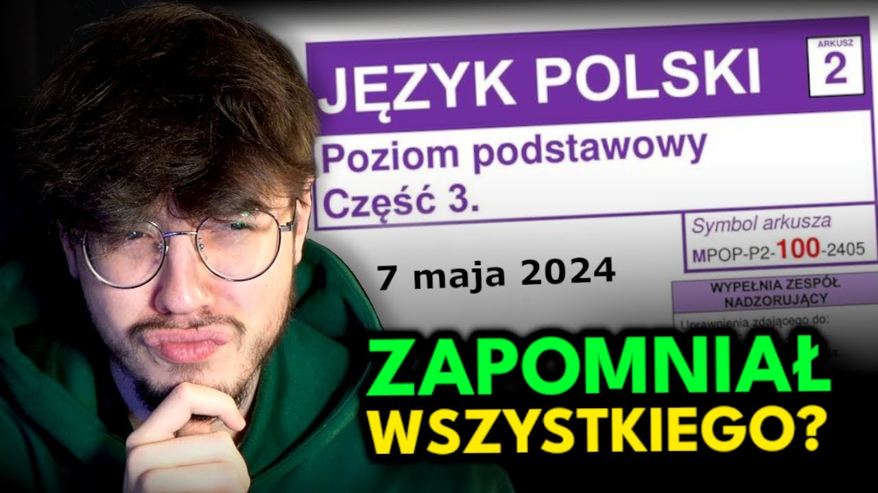 Sprawdzian Z Polskiego Klasa 7 U źródeł SPRAWDZIŁEM MATURĘ Z POLSKIEGO - YouTube