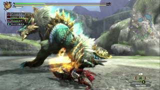 Monster Hunter 3 Ultimate - Zinogre Gameplay (Wii U) - YouTube