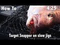 HOW TO TARGET SNAPPER ON SLOW JIGS HOW TO TARGET SNAPPER ON SLOW JIGS