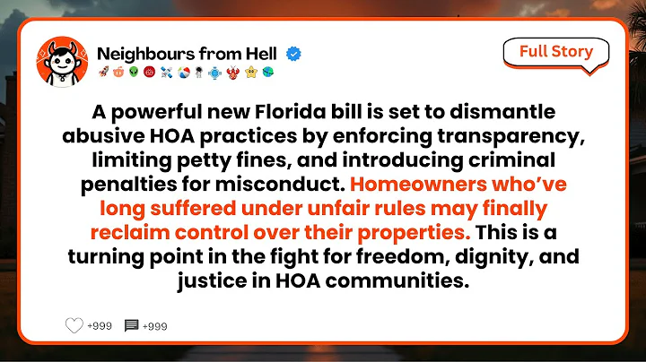 Florida HOA Crackdown: New Law DESTROYS Abusive Homeowners Associations! | HOA