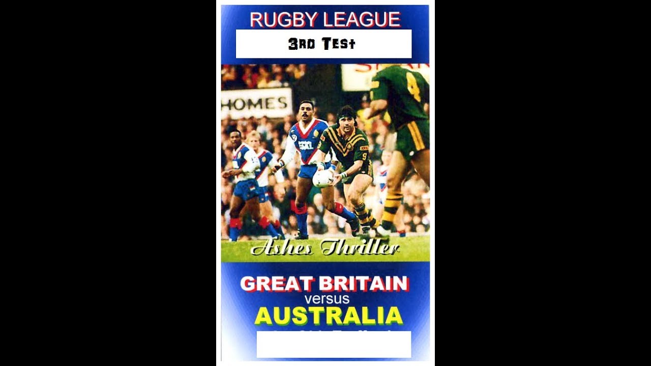 1990 Kangaroo Tour..3rd Test..GB v Australia..