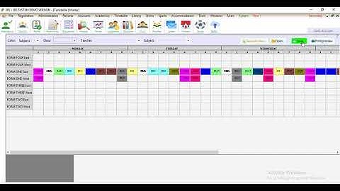JBS | Master Timetable | School Management System