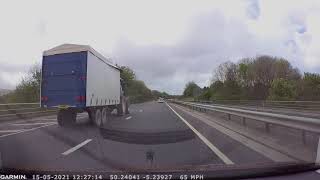 WHAM BAM TRACTOR CAM! A30 Cornwall. Camborne bypass.