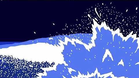 Big wave sea animation on adobe Flash Cc (Animasyon  gwo vag lanmè sou adobe Flash Cc )