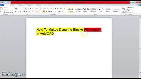 How To Make Dynamic Blocks (Flip Action) In AutoCAD