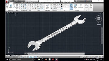 AutoCAD 3D Wrench Tutorial (Basic)  by autocadcmd