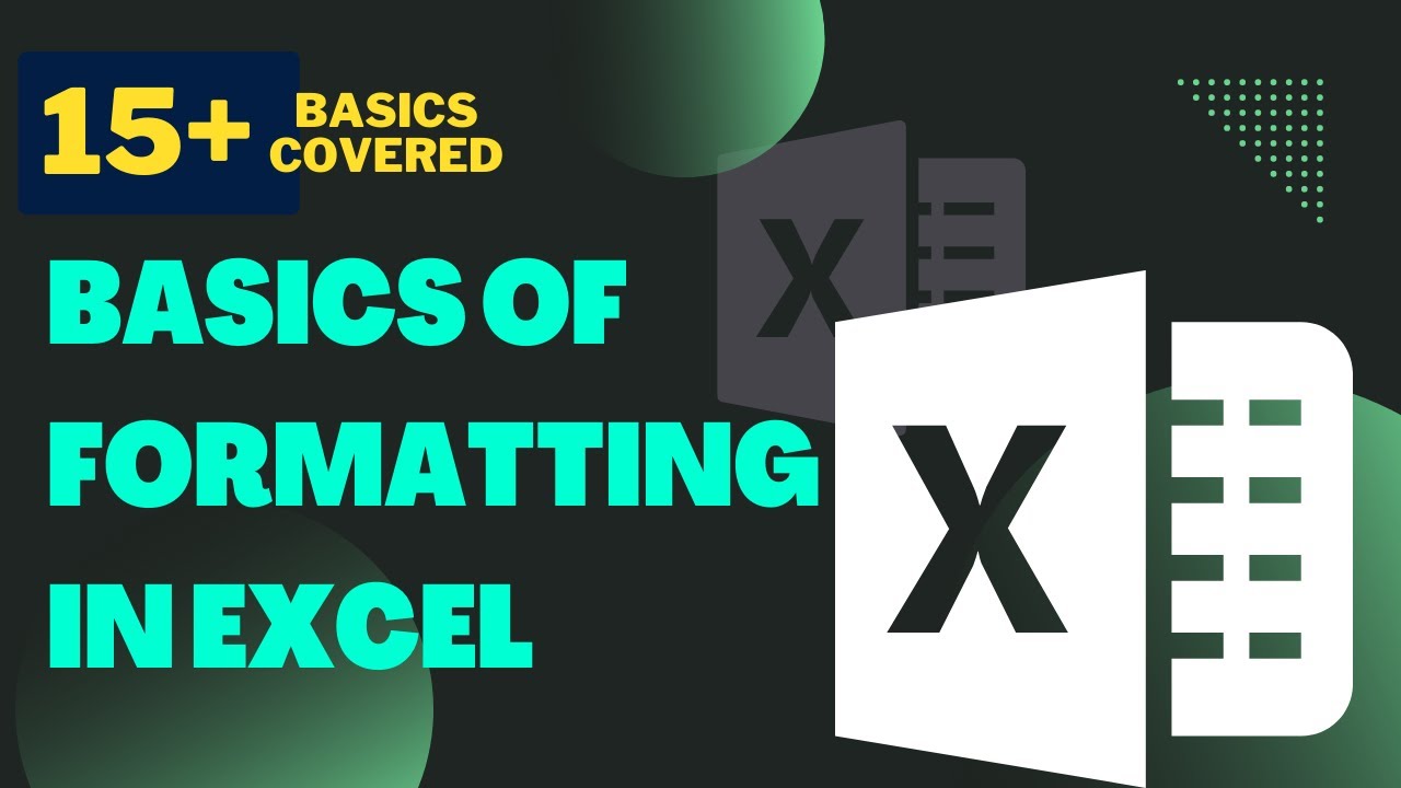 How to format your data in Excel | Basic Tutorial for Beginners - YouTube