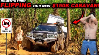 WE MADE A HUGE MISTAKE! Extreme offroad caravan to Dundee Beach Free camp 4x4