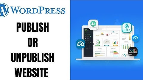 How to publish or unpublish a WordPress website ll Publish/Unpublish Page in Wordpress