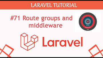 #71 Route groups and middleware Complete Blogging Content Management System in Laravel