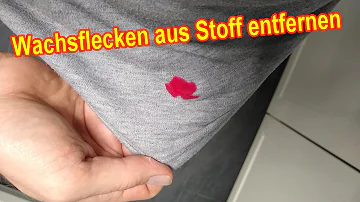 Wie bringt man Kerzenwachs aus Stoff?