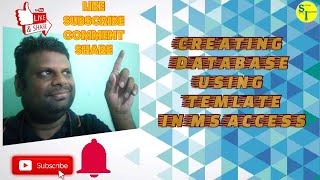 CREATING DATABASE USING TEMPLATE IN MS ACCESS II MICROSOFT ACCESS TUTORIAL II CREATING A DATABASE