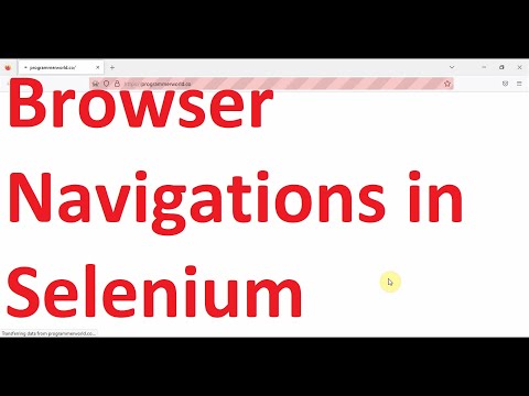 How to handle browser navigations (Forward/Backward Buttons, close the browser) in Selenium?