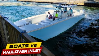 MILLION DOLLAR BOAT IS IN TROUBLE AT THE INLET! | Boats vs Haulover Inlet