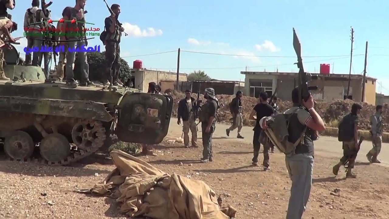 ريف حماة الجلمة فرحة عناصر الجيش الحر بعد تمكنهم من تحرير البلدة بالكامل 19 9 2013