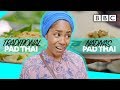 Nadiya's Pad Thai cook-off versus traditional pad thai! - BBC