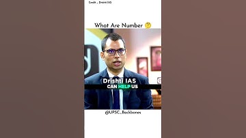 What Are Numbers ?🤔 | UPSC Backbone | Upsc Interview | Sandeep Kumar | #upsc | #shorts