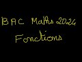 Corrig de lexercice 1 fonctions maths bac 2024