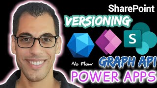 get sharepoint list versioning history using graph api in power apps