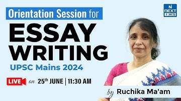 Strategy Session for Essay Writing by Ruchika Ma