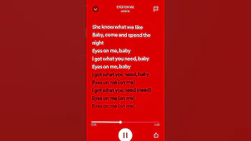 Eyes On Me Baby Songviral Spotify Sped Viralsong Viral Speedup Lyrics Song Fyp Viral Scene 