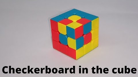 Make Checkerboard in the cube pattern on Rubik