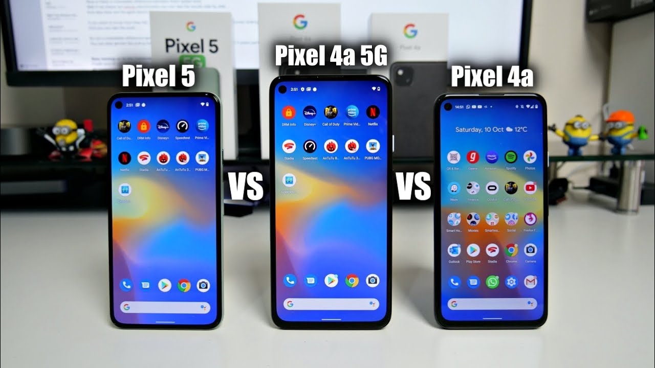 Pixel 5 vs Pixel 4a (5G) vs Pixel 4a - Speed Test Comparison - YouTube