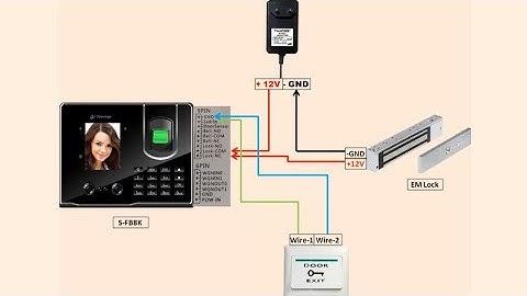 EM Lock connection with secureye Biometric S-FB8K