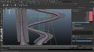 63 - Antenna stretch blendShape with a curve info node (Cartoon character rigging series)