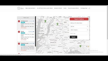 WP Multi Store Locator Pro Divi Builder Block