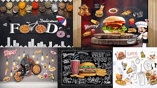 New Latest Fast Food Shop Wallpaper 2022 | 2022 #fast_food_wallpaper | buy flex fast food wallpaper screenshot 1