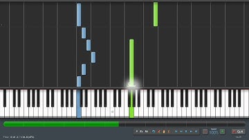 Bach: Air on the G String - Easy Piano Tutorial (Synthesia) + Sheet Music & MIDI