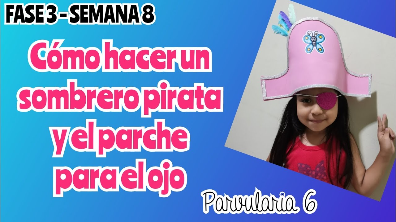 Cómo hacer un sombrero pirata y parche para el ojo - YouTube