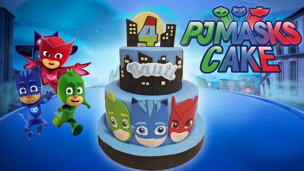 pj masks cake - YouTube