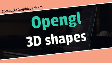 How to draw 3d shapes in opengl \ computer graphics lab tutorial in bangla.