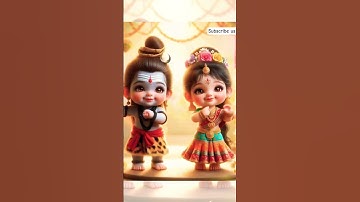 Thumbnail of "Cute Baby Shiva & Parvati – Folk Dance✨😍"#shorts #trending #devotional #shiv #shiva #sivan